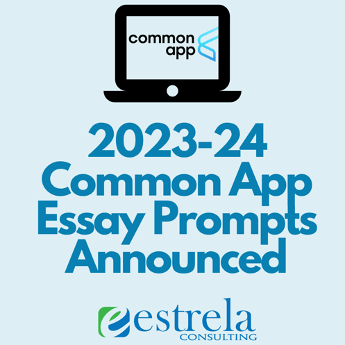 2023-24 Common App Essay Prompts Announced