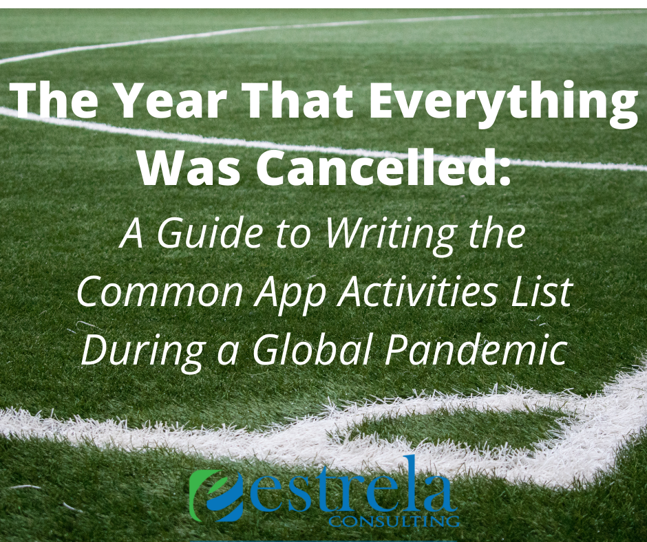 A Guide to Writing the Common App Activities List During a Global Pandemic