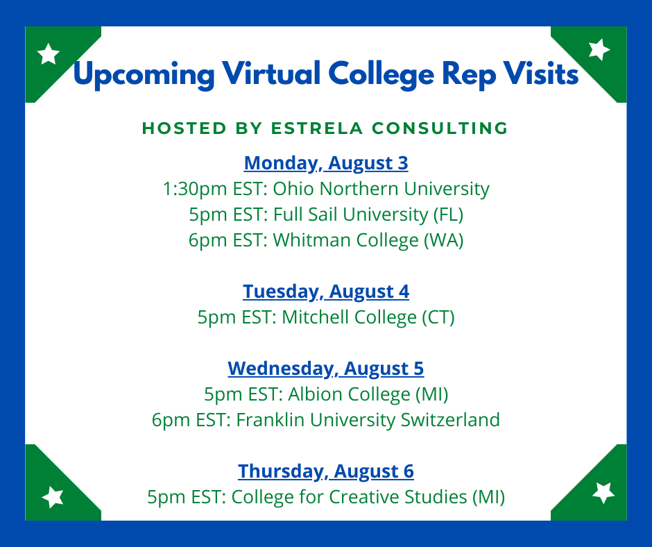 VIRTUAL VISITS WEEK 1