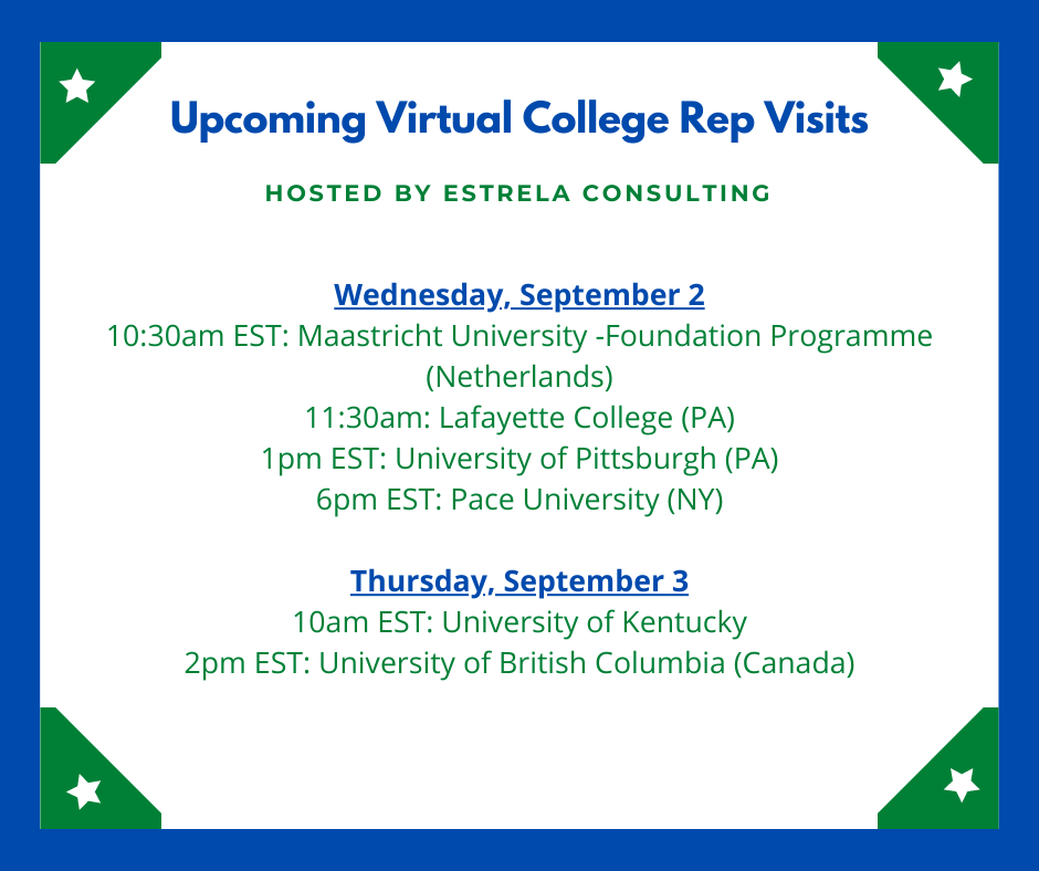 VIRTUAL VISITS WEEK 5