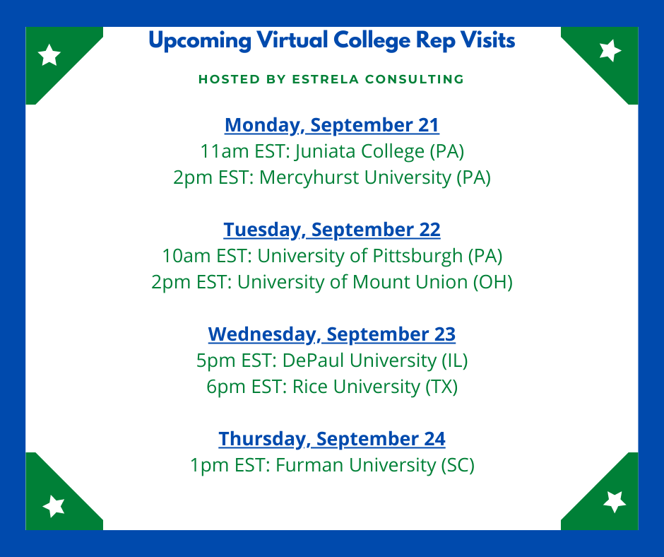 VIRTUAL VISITS WEEK 7