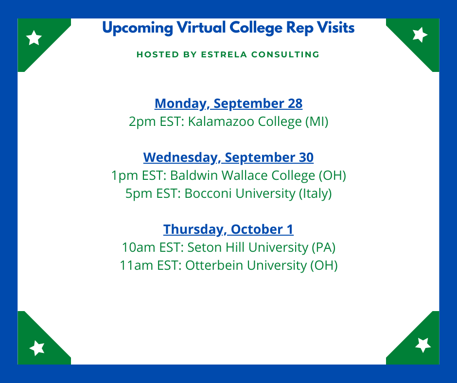 VIRTUAL VISITS WEEK 8