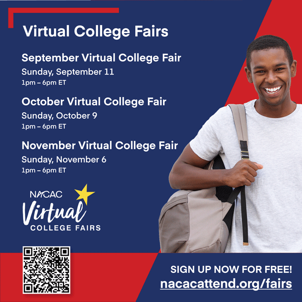 Upcoming NACAC Virtual College Fairs